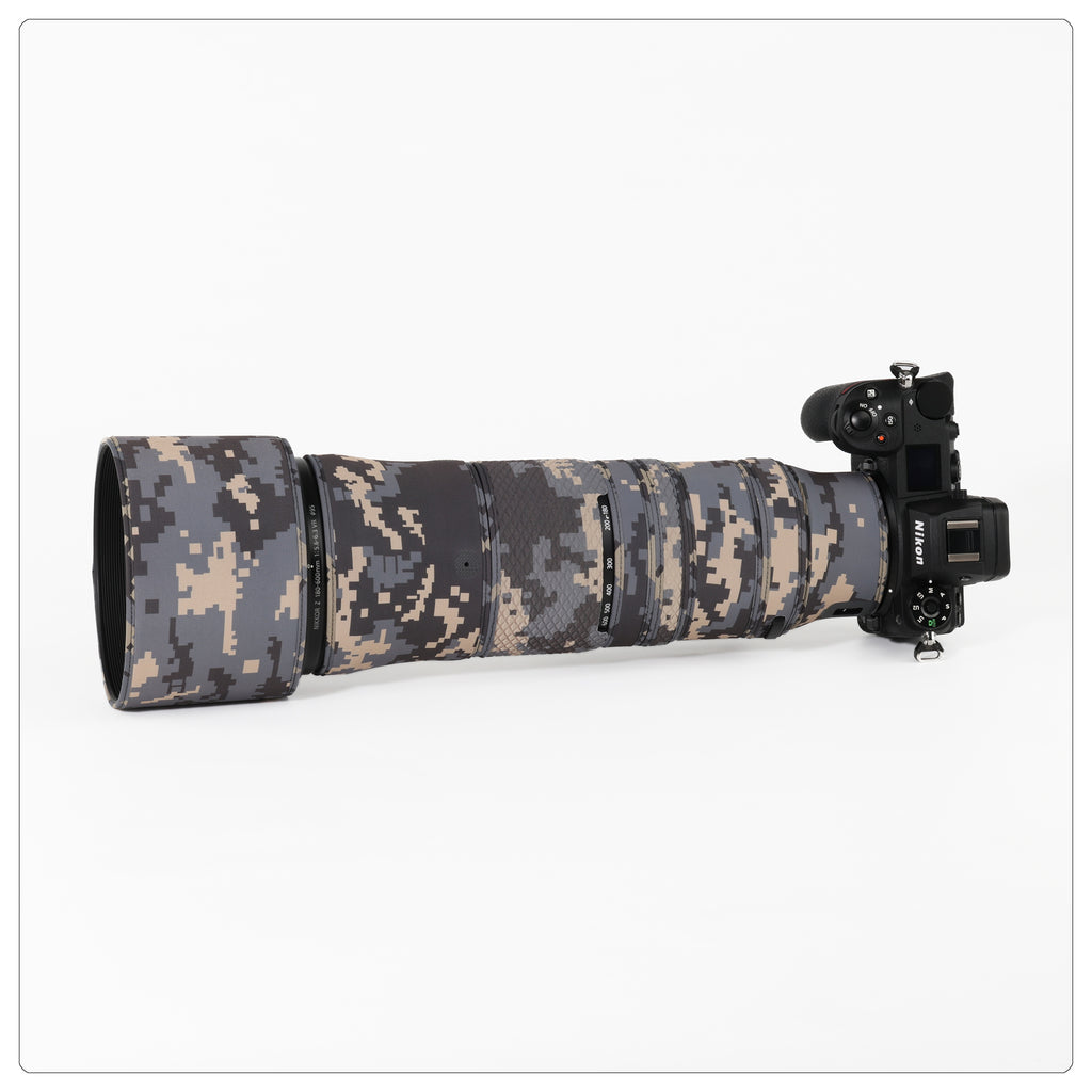 CHASING BIRDS Lens Camouflage Waterproof Coat for NIKON Z 180-600mm F5.6 VR Rainproof Lens Protective Cover Version IV