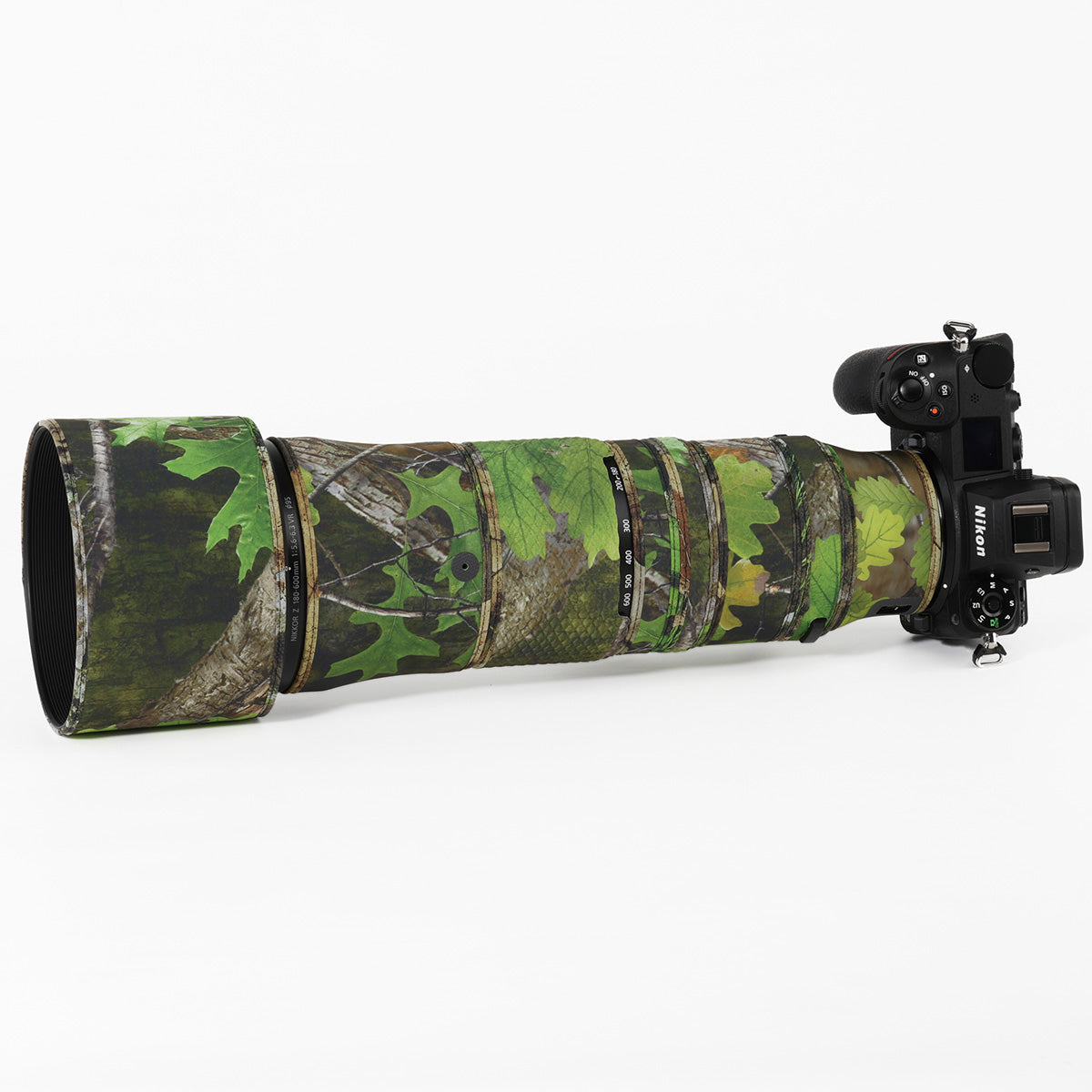CHASING BIRDS Lens Camouflage Waterproof Coat for NIKON Z 180-600mm F5.6 VR Rainproof Lens Protective Cover Version IV