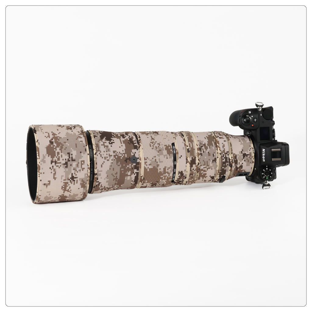 CHASING BIRDS Lens Camouflage Waterproof Coat for NIKON Z 180-600mm F5.6 VR Rainproof Lens Protective Cover Version IV