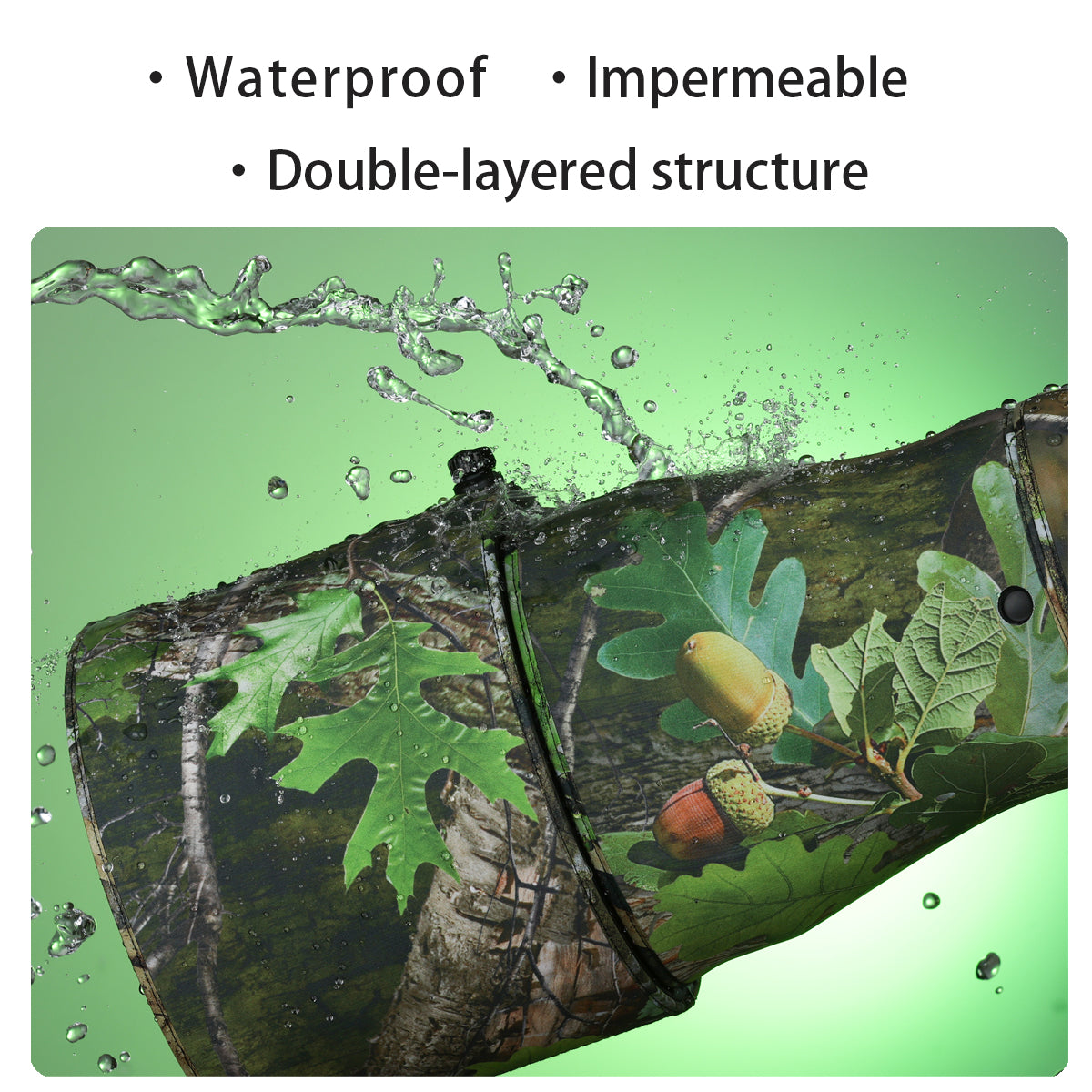 CHASING BIRDS Lens Camouflage Waterproof Coat for Olympus 40-150mm F2.8 PRO Rainproof Lens Protective Cover Version IV