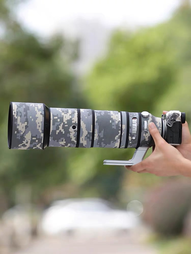 CHASING BIRDS Camouflage Waterproof Lens Coat for FUJIFILM XF 150-600mm F5.6-8 R LM OIS WR Rainproof Lens Protective Cover