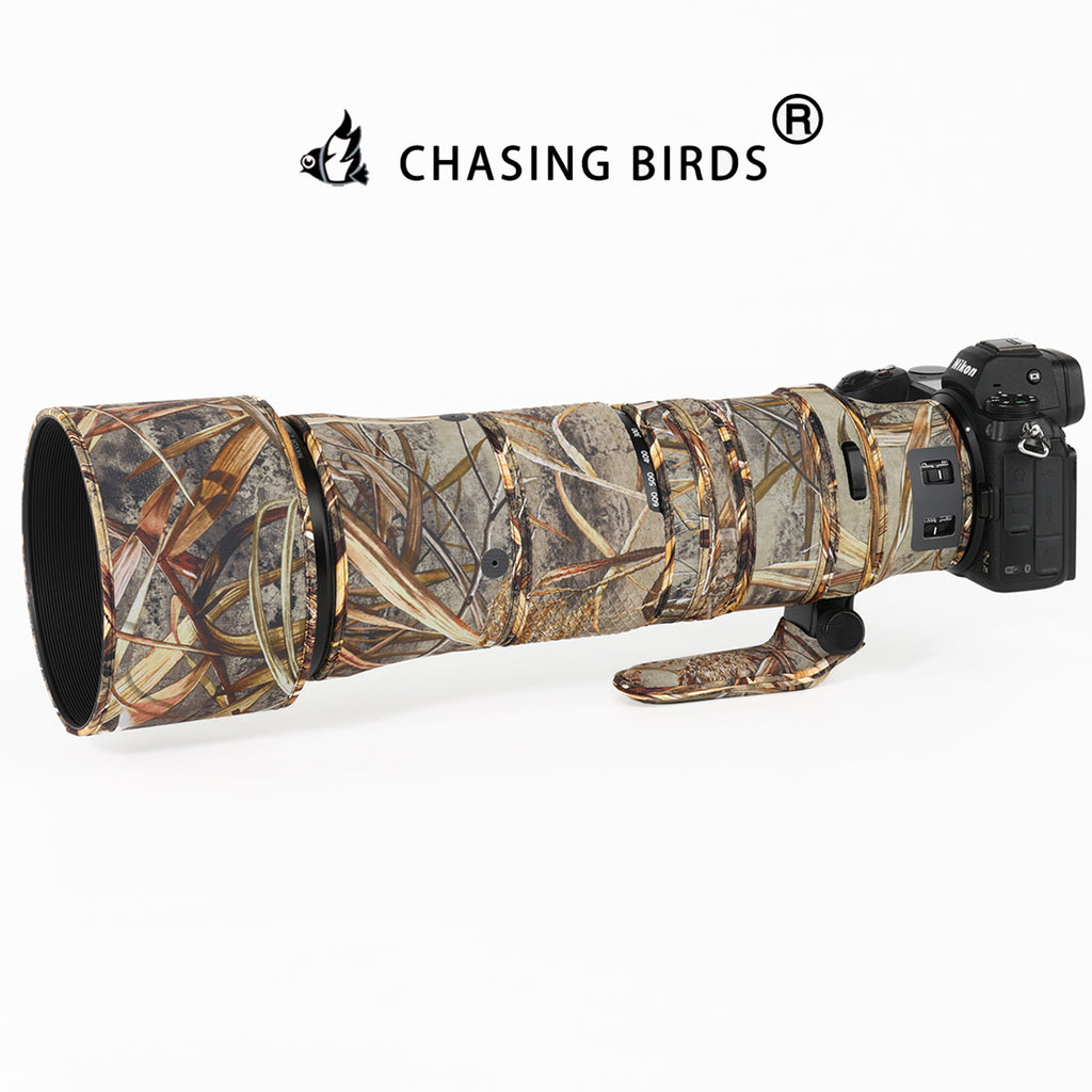 CHASING BIRDS Lens Camouflage Waterproof Coat for NIKON Z 180-600mm F5.6 VR Rainproof Lens Protective Cover Version IV