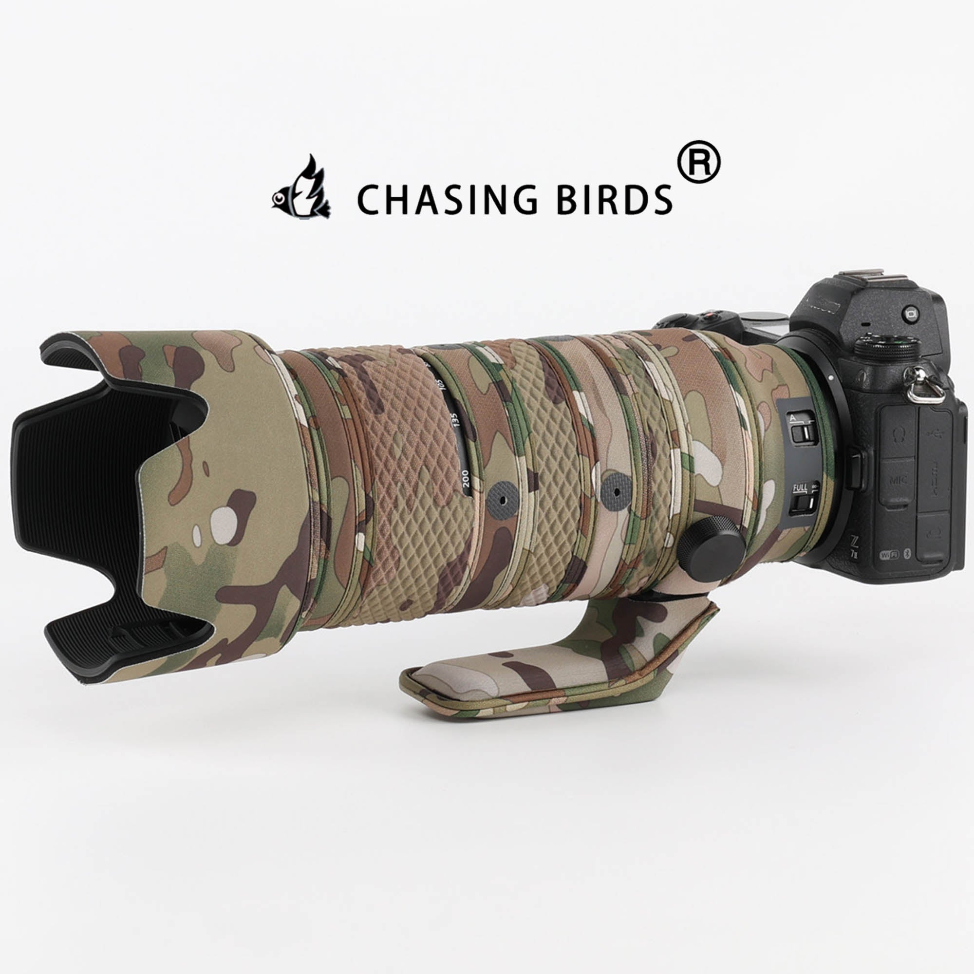 CHASING BIRDS Version IV Lens Camouflage Waterproof Coat for NIKON Z 70-200mm F2.8 VR S II Mark II Rainproof Lens Protective Cover