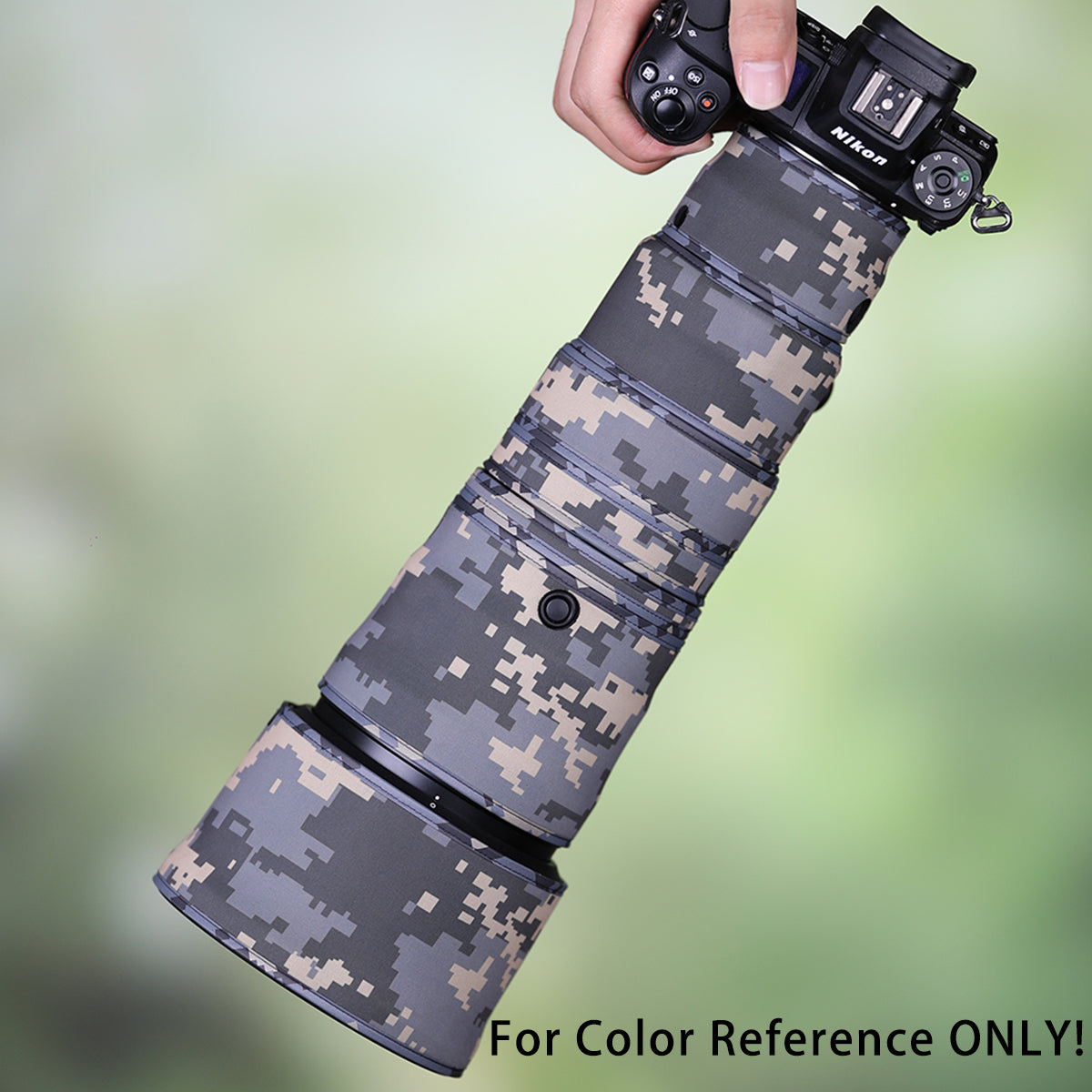 CHASING BIRDS Camouflage Waterproof Lens Coat for Sony FE 135mm F1.8 GM Rainproof Lens Protective Cover