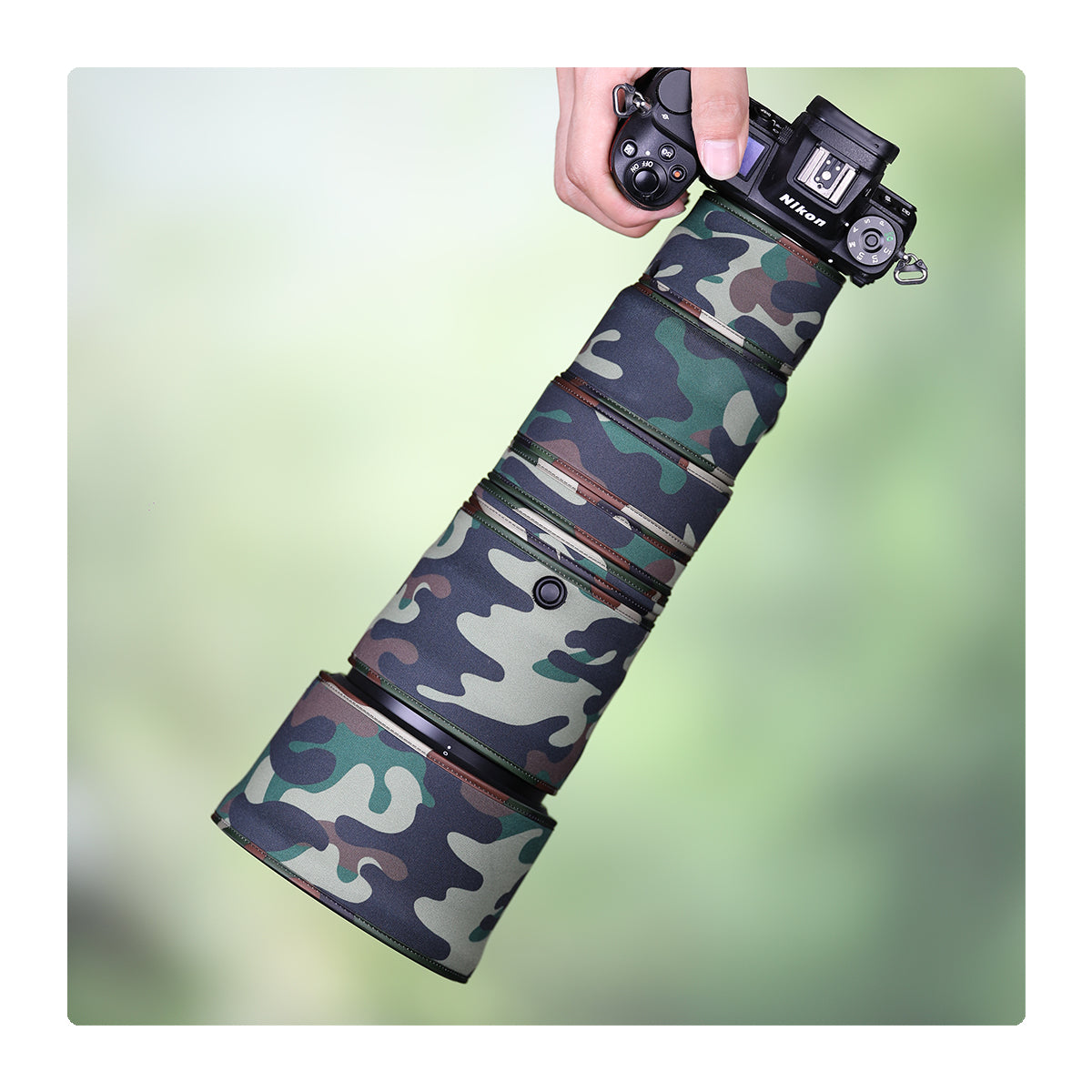 CHASING BIRDS Camouflage Waterproof Lens Coat for Nikon Z 600mm F6.3 VR S Rainproof Lens Protective Cover