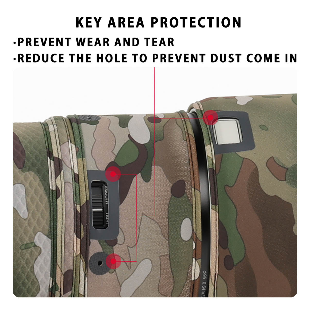 CHASING BIRDS Version IV Lens Camouflage Waterproof Coat for SONY FE 100-400mm F4.5 GM OSS Rainproof Lens Protective Cover