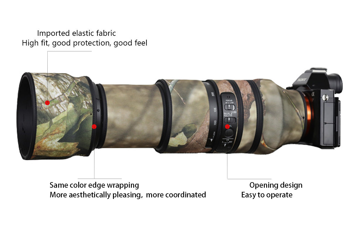 CHASING BIRDS Camouflage Waterproof Lens Coat for Sigma 100-400mm F5-6.3 DG OS HSM Rainproof Lens Protective Cover