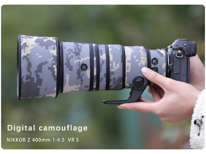 CHASING BIRDS Camouflage Waterproof Lens Coat for Nikon Z 400mm f/4.5 VR S Rainproof Lens Protective Cover