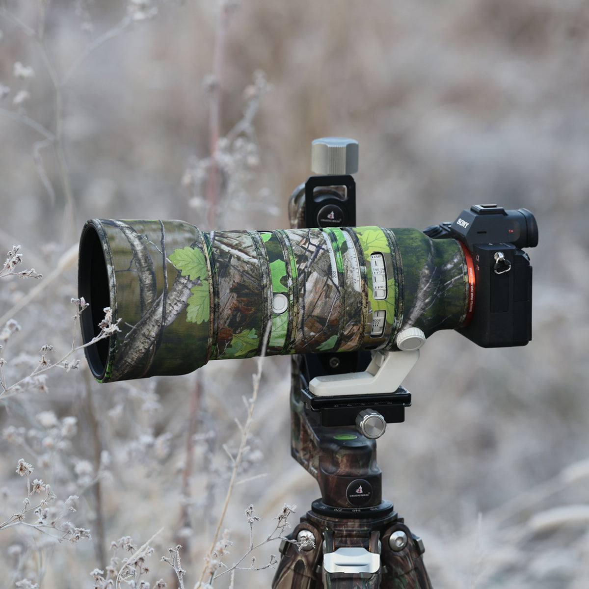 CHASING BIRDS Camouflage Waterproof Lens Coat for SONY FE 70-200 F 2.8 GM OSS II Rainproof Lens Protective Cover