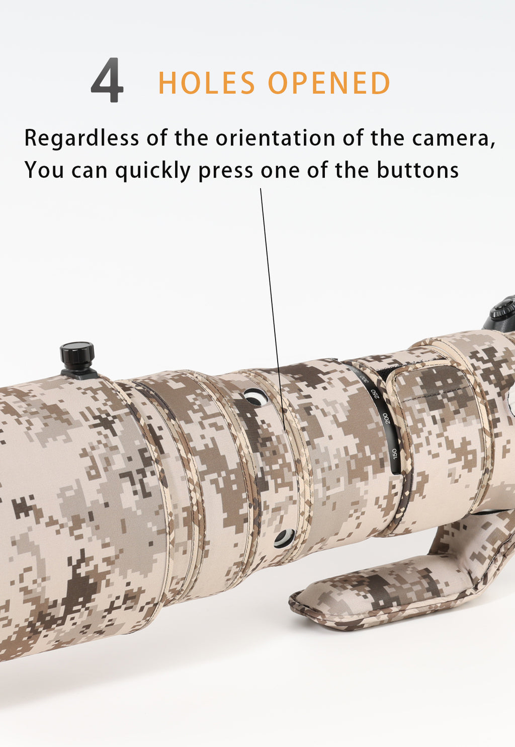 CHASING BIRDS Camouflage Waterproof Lens Coat for Olympus 150-400mm f4.5 TC1.25x IS PRO Rainproof Lens Protective Cover