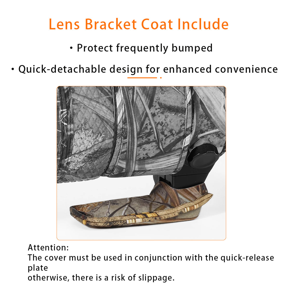 CHASING BIRDS Camouflage Waterproof Lens Coat for Nikon AF-S 500mm f/5.6E PF ED VR Lens Protective Cover