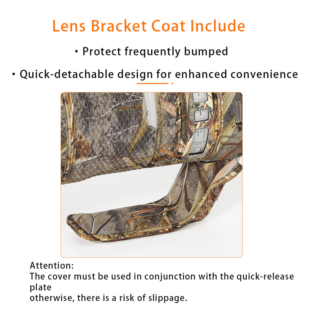 CHASING BIRDS Camouflage Waterproof Lens Coat for CANON RF 200-800mm F6.3-9 IS USM Rainproof Lens Protective Cover