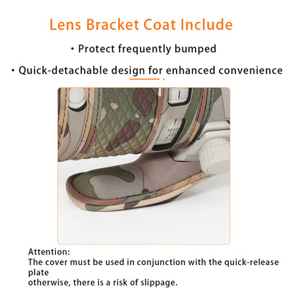 CHASING BIRDS Camouflage Waterproof Lens Coat for Sony FE 70-200mm F4 Macro G OSS II Rainproof Lens Protective Cover