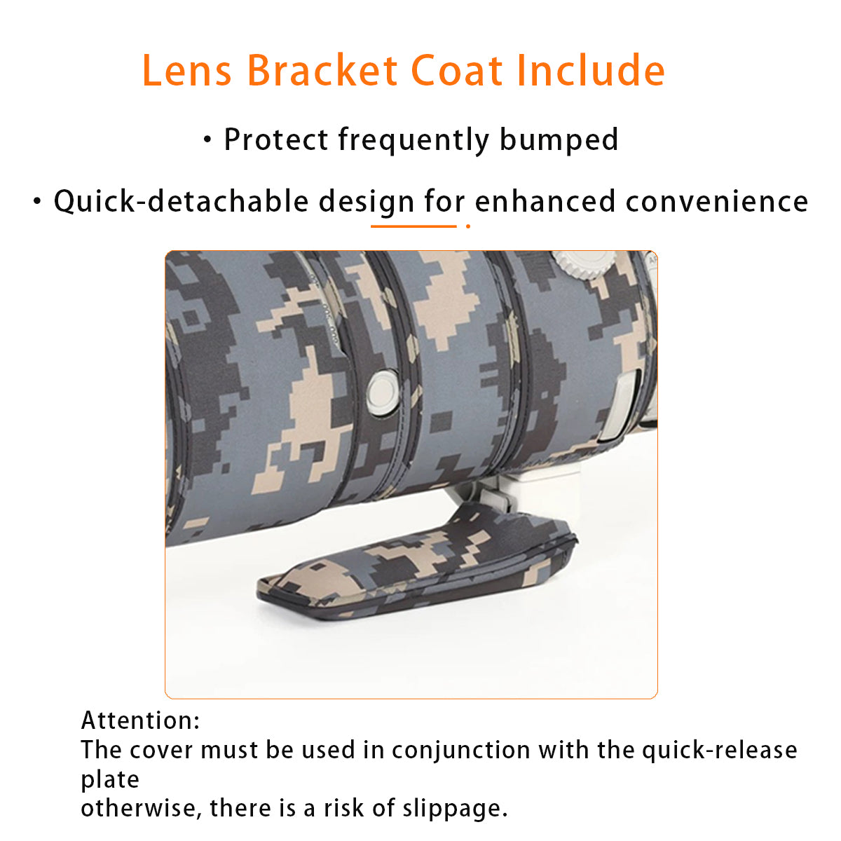 CHASING BIRDS Lens Camouflage Waterproof Coat for SONY FE 200-600mm F5.6-6.3 G OSS Rainproof Lens Protective Cover Version IV