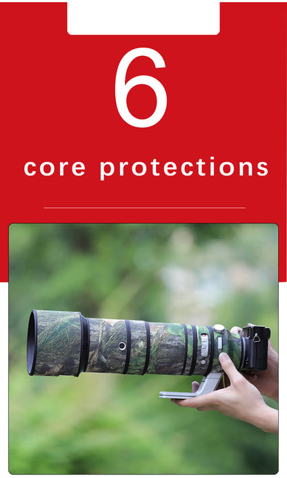 CHASING BIRDS Camouflage Waterproof Lens Coat for FUJIFILM XF 150-600mm F5.6-8 R LM OIS WR Rainproof Lens Protective Cover