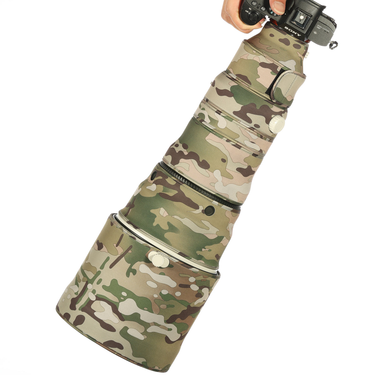 CHASING BIRDS Camouflage Waterproof Lens Coat for Sony FE 400mm F2.8 GM OSS Rainproof Lens Protective Cover