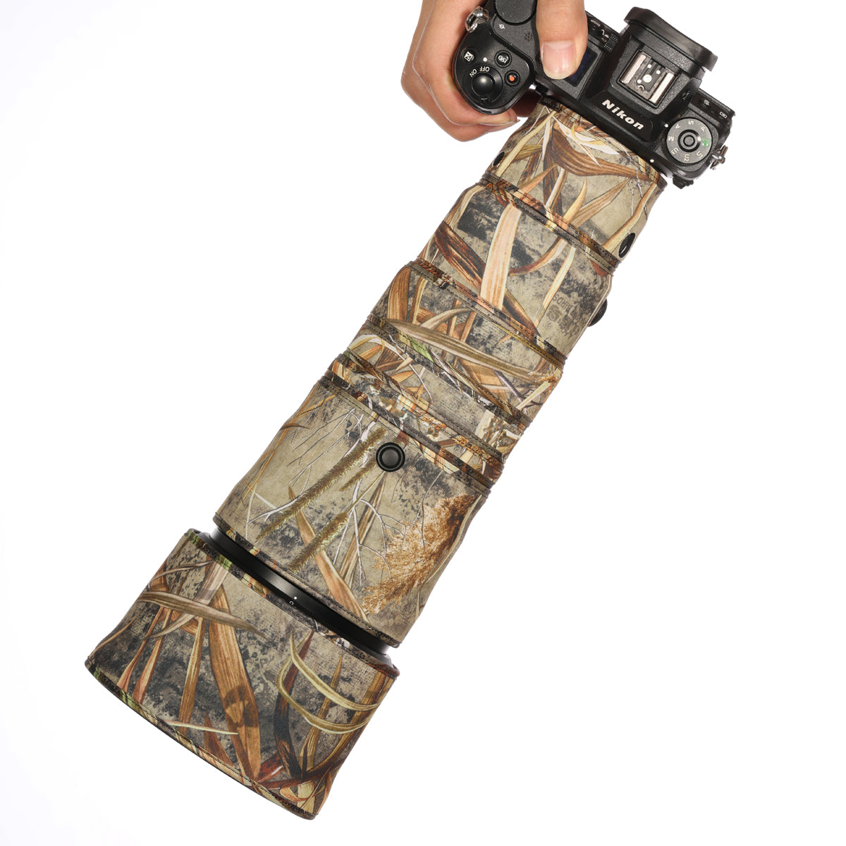 CHASING BIRDS Camouflage Waterproof Lens Coat for Nikon Z 600mm F6.3 VR S Rainproof Lens Protective Cover