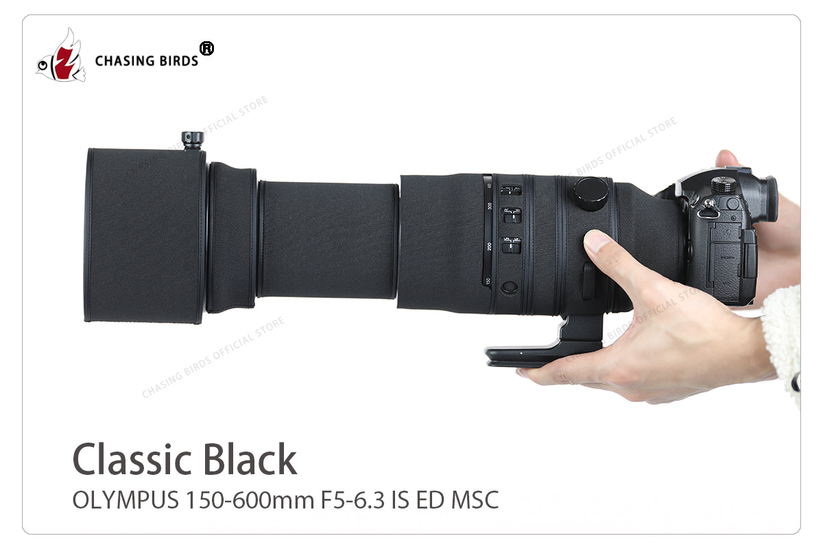 CHASING BIRDS Camouflage Waterproof Lens Coat for OLYMPUS 150-600mm Rainproof Lens Protective Cover
