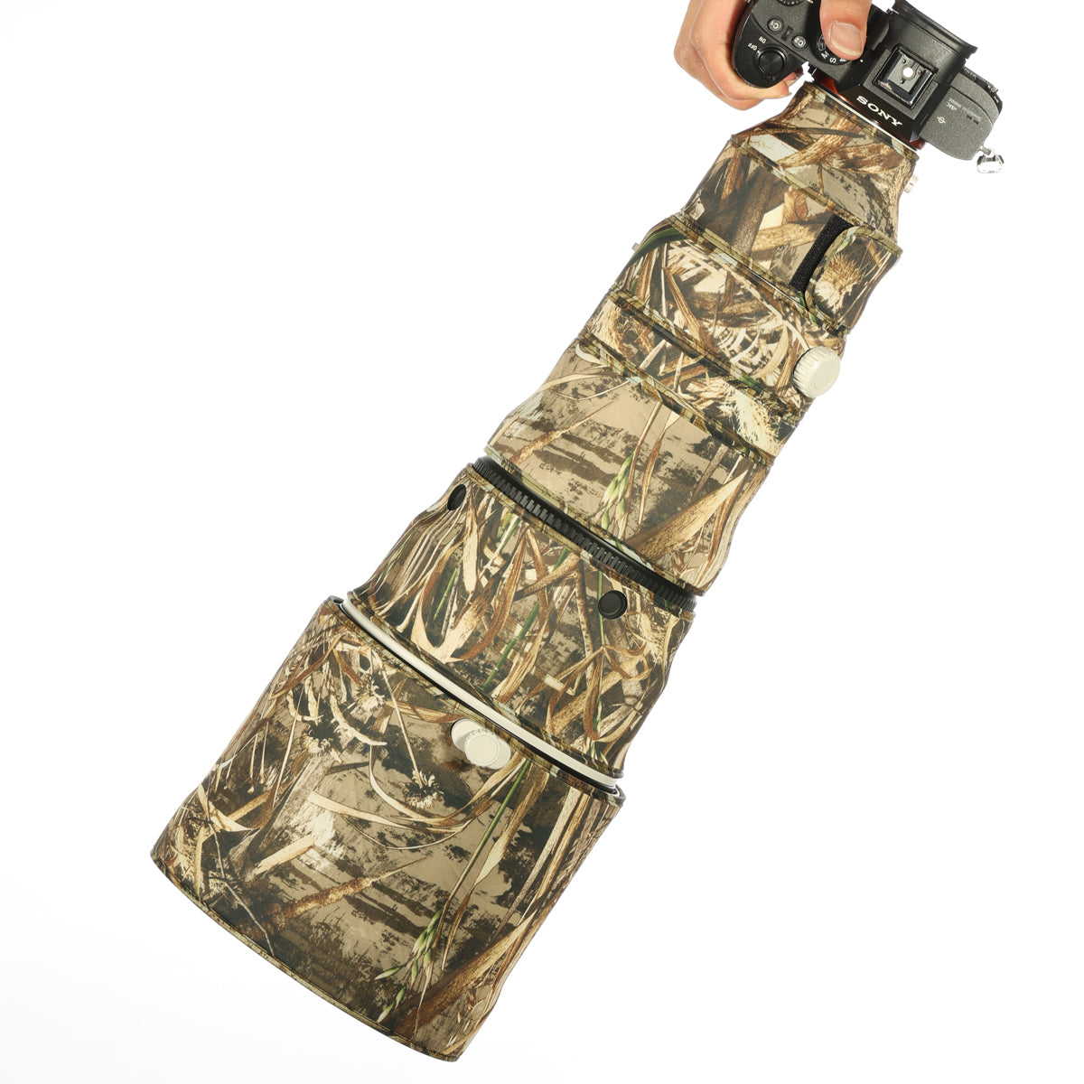 CHASING BIRDS Camouflage Waterproof Lens Coat for Sony FE 400mm F2.8 GM OSS Rainproof Lens Protective Cover