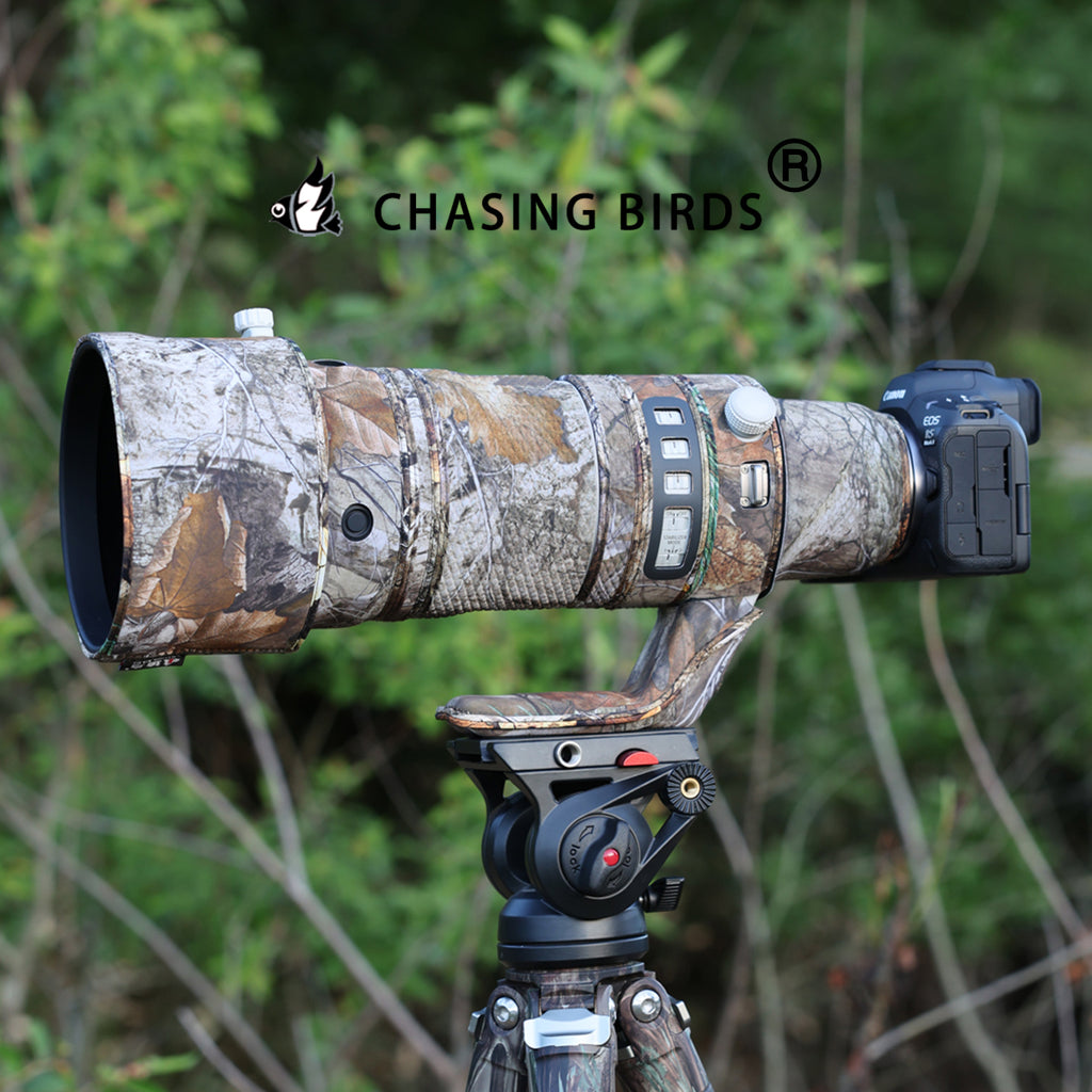 CHASING BIRDS Camouflage Waterproof Lens Coat for CANON RF 100-300mm F2.8 L IS USM Rainproof Lens Protective Cover