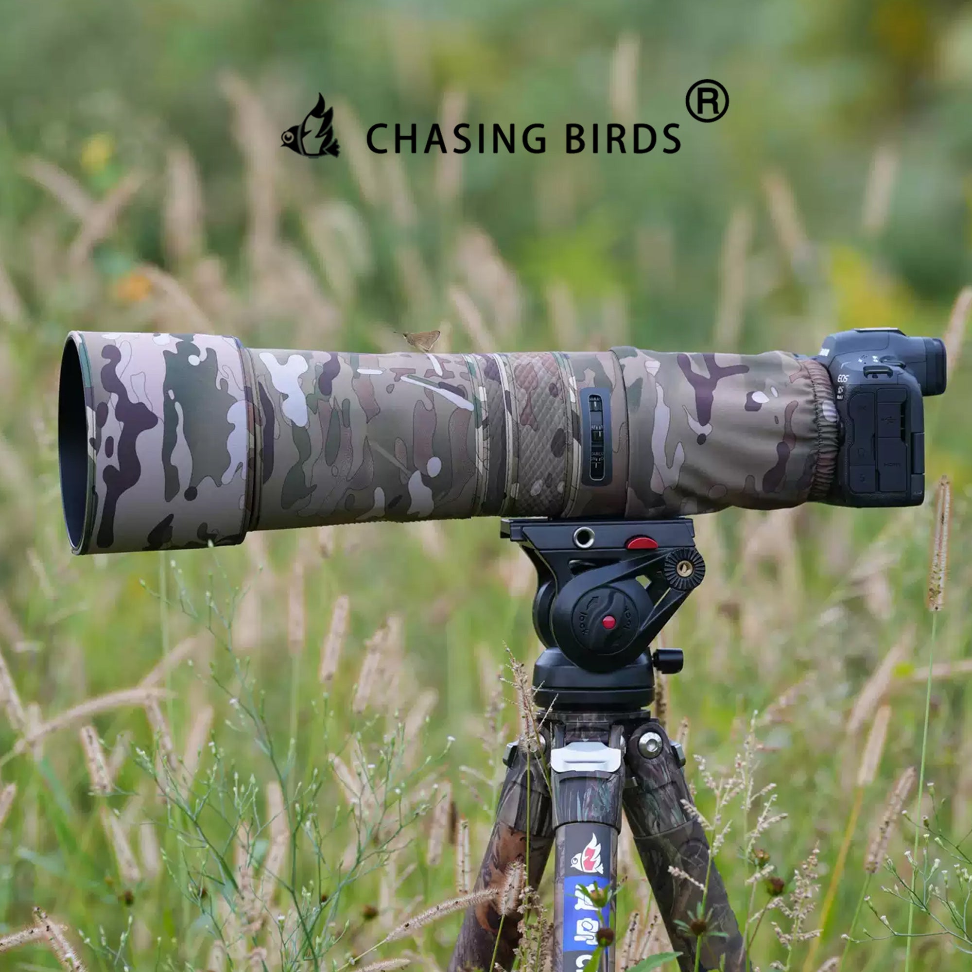 CHASING BIRDS Version IV Lens Camouflage Waterproof Coat for Canon RF 800mm F11 IS STM Rainproof Lens Protective Cover