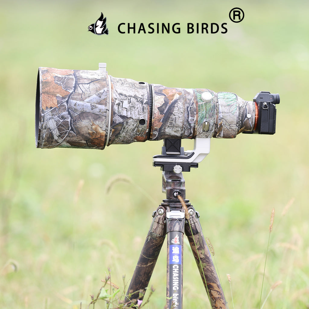 CHASING BIRDS Camouflage Waterproof Lens Coat for Sony FE 400mm F2.8 GM OSS Rainproof Lens Protective Cover