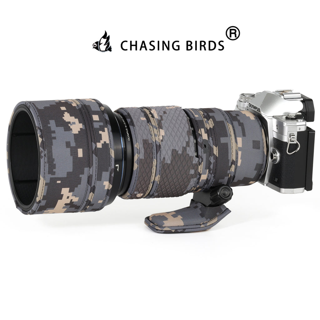 CHASING BIRDS Lens Camouflage Waterproof Coat for Olympus 40-150mm F2.8 PRO Rainproof Lens Protective Cover Version IV