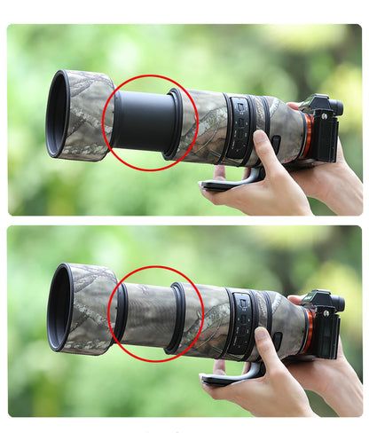 CHASING BIRDS Camouflage Waterproof Lens Coat for TAMRON 150-500mm F5-6.7 Di III VC VXD Rainproof Lens Protective Cover