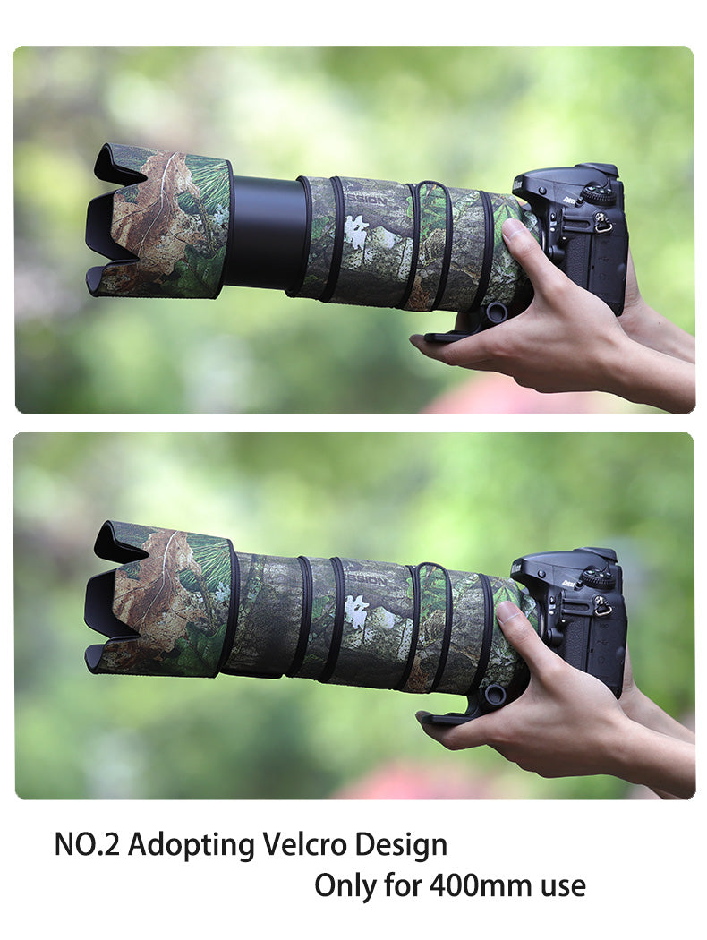 CHASING BIRDS Camouflage Waterproof Lens Coat for Nikon AF-S 80-400mm F4.5-5.6 G ED VR Rainproof Lens Protective Cover