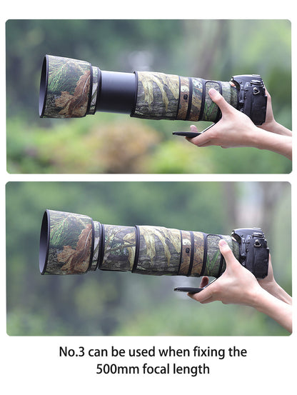 CHASING BIRDS Camouflage Waterproof Lens Coat for Nikon AF-S 200-500mm f/5.6E ED VR Rainproof Lens Protective Cover