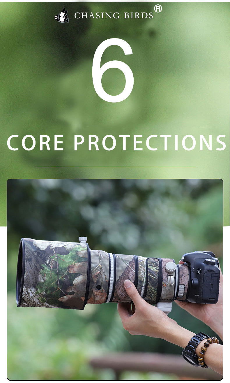 CHASING BIRDS Camouflage Waterproof Lens Coat for CANON EF 300mm F2.8 L IS II USM Rainproof Lens Protective Cover