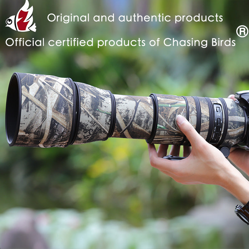 CHASING BIRDS Camouflage Waterproof Lens Coat for TAMRON 150600mm f5-6.3 G2 A022 Rainproof Lens Protective Cover