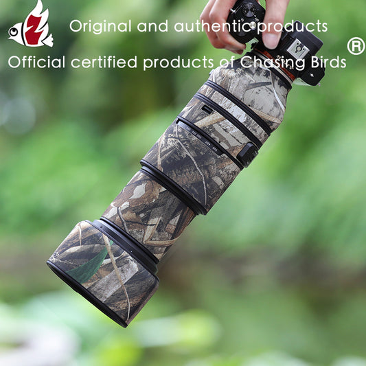 CHASING BIRDS Camouflage Waterproof Lens Coat for TAMRON 150-500mm F5-6.7 Di III VC VXD Rainproof Lens Protective Cover