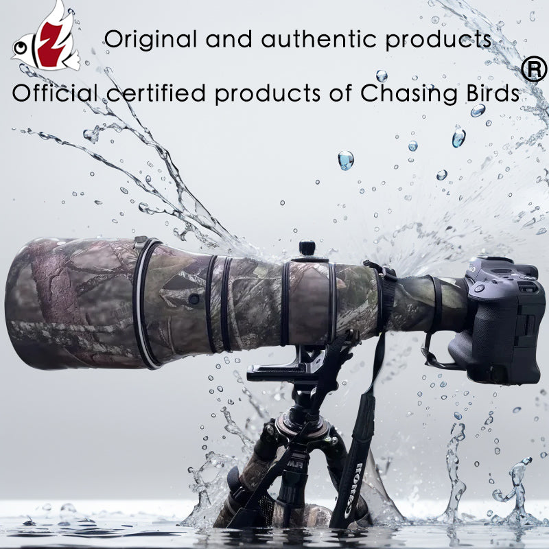 CHASING BIRDS Camouflage Waterproof Lens Coat for Canon RF 800mm F5.6 L is USM Rainproof Lens Protective Cover