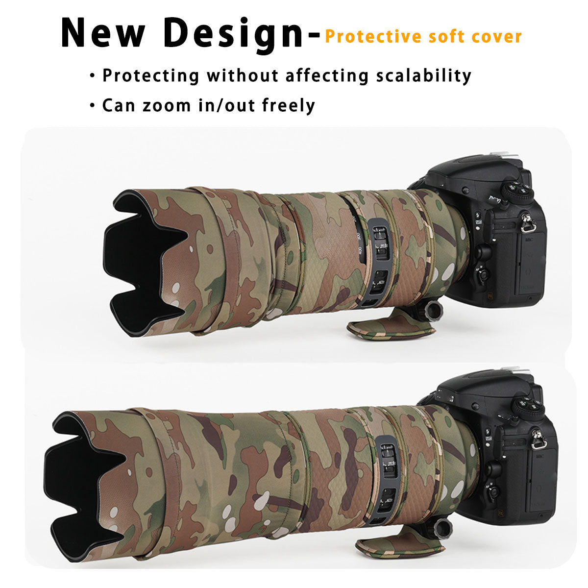 CHASING BIRDS Version IV Lens Camouflage Waterproof Coat for Nikon AF-S 80-400mm F4.5-5.6 G ED VR Rainproof Lens Protective Cover