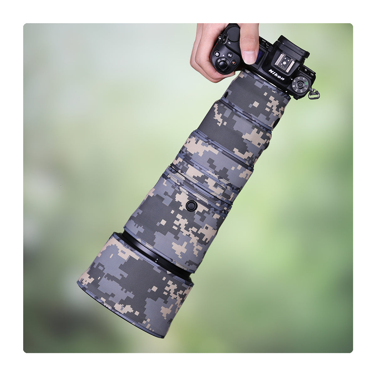 CHASING BIRDS Camouflage Waterproof Lens Coat for Nikon Z 600mm F6.3 VR S Rainproof Lens Protective Cover