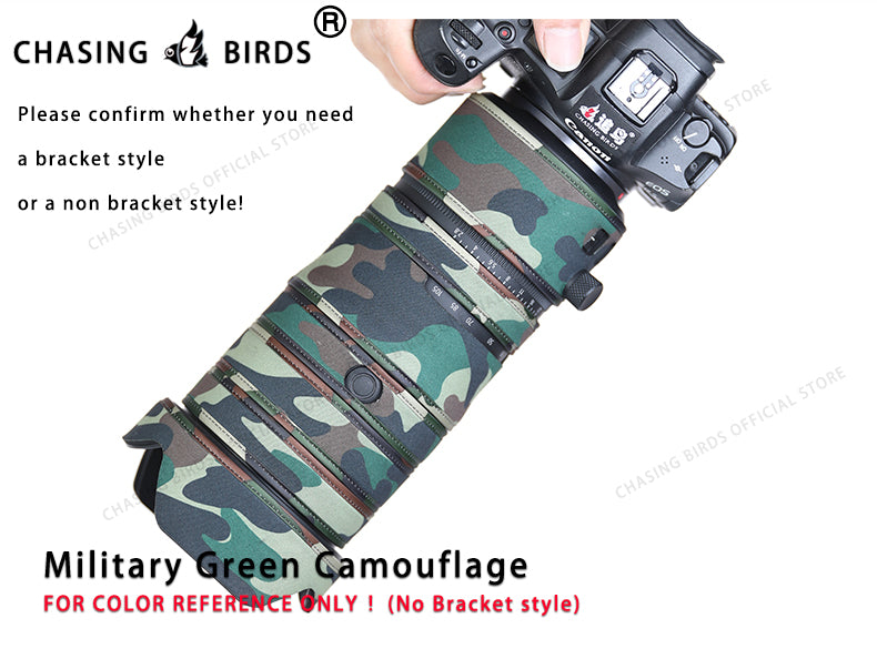 CHASING BIRDS Camouflage Waterproof Lens Coat for TAMRON SP 70-200mm F2.8 Di VC USD G2 Rainproof Lens Protective Cover