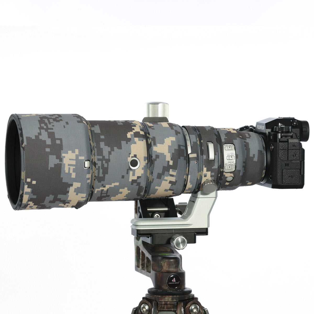 CHASING BIRDS Version IV Lens Camouflage Waterproof Coat for FUJIFILM XF 500mm F5.6 Rainproof Lens Protective Cover