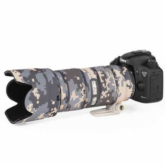 CHASING BIRDS Camouflage Waterproof Lens Coat for Canon EF 70-200mm F2.8 L is II III USM Rainproof Lens Protective Cover