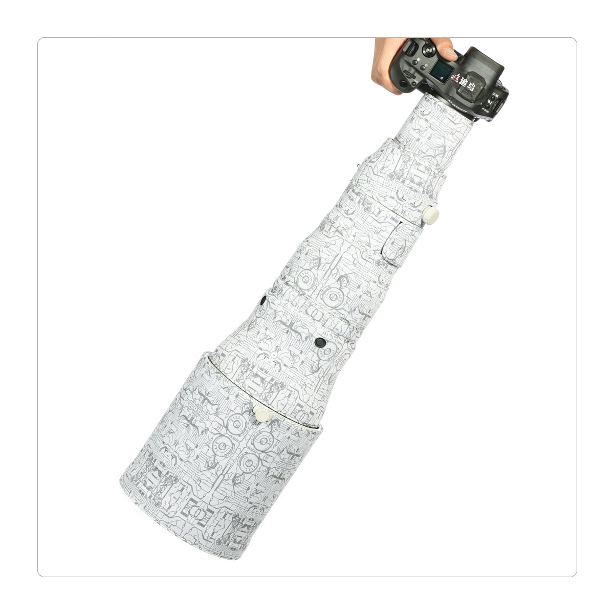 CHASING BIRDS Camouflage Waterproof Lens Coat for CANON RF 600mmF4 L IS USM Rainproof Lens Protective Cover