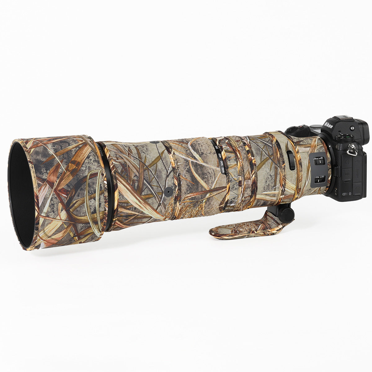 CHASING BIRDS Lens Camouflage Waterproof Coat for NIKON Z 180-600mm F5.6 VR Rainproof Lens Protective Cover Version IV