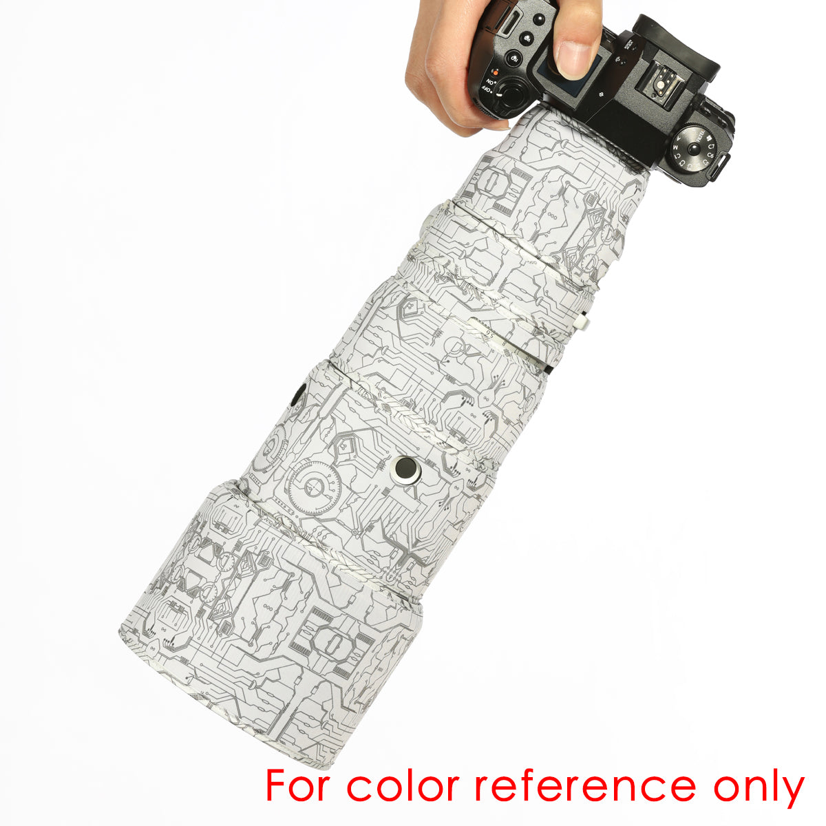 CHASING BIRDS Camouflage Waterproof Lens Coat for Sony FE 135mm F1.8 GM Rainproof Lens Protective Cover