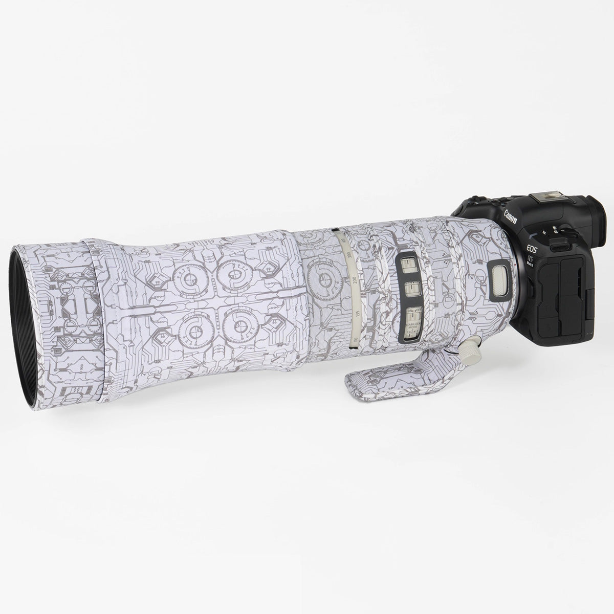 CHASING BIRDS Camouflage Waterproof Lens Coat for Canon RF 100-500mm F4.5-7.1 L IS USM Rainproof Lens Protective Cover