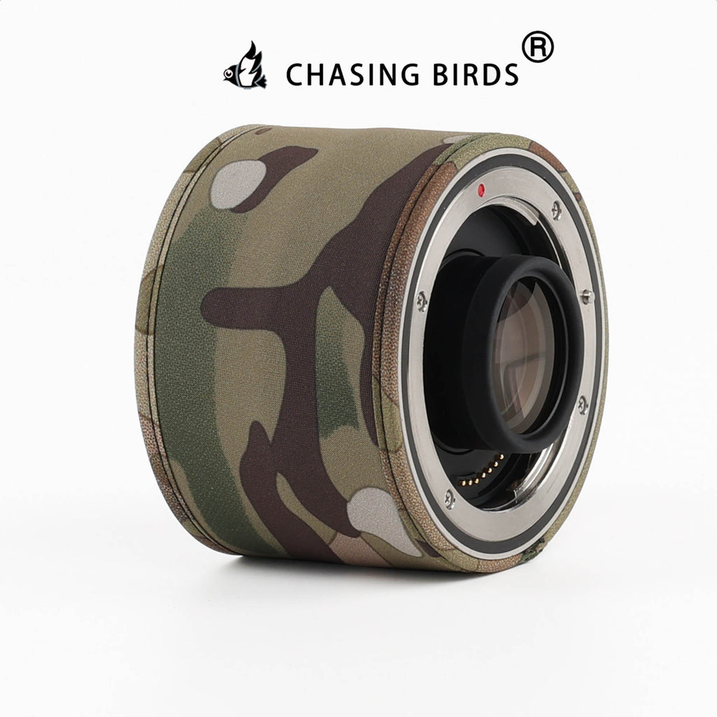 CHASING BIRDS Lens Camouflage Waterproof Coat for CANON EF Teleconverter 1.4X 2.0X Rainproof Lens Protective Cover