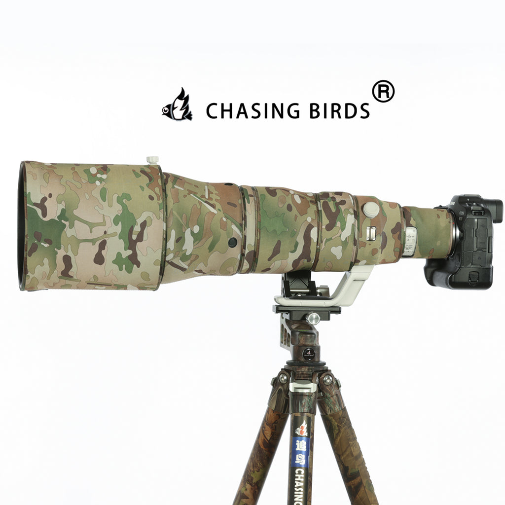CHASING BIRDS Camouflage Waterproof Lens Coat for Canon RF 800mm F5.6 L IS USM Rainproof Lens Protective Cover