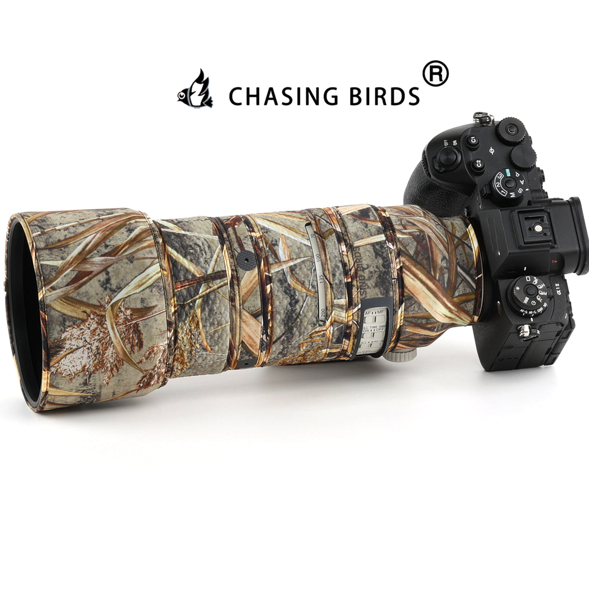 CHASING BIRDS Version IV Lens Camouflage Waterproof Coat for SONY FE 70-200mm F2.8 GM OSS II Rainproof Lens Protective Cover