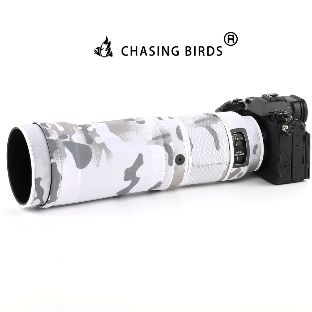 CHASING BIRDS Lens Camouflage Waterproof SONY FE 100-400mm F5.6-8 Rainproof Lens Protective Cover Version IV