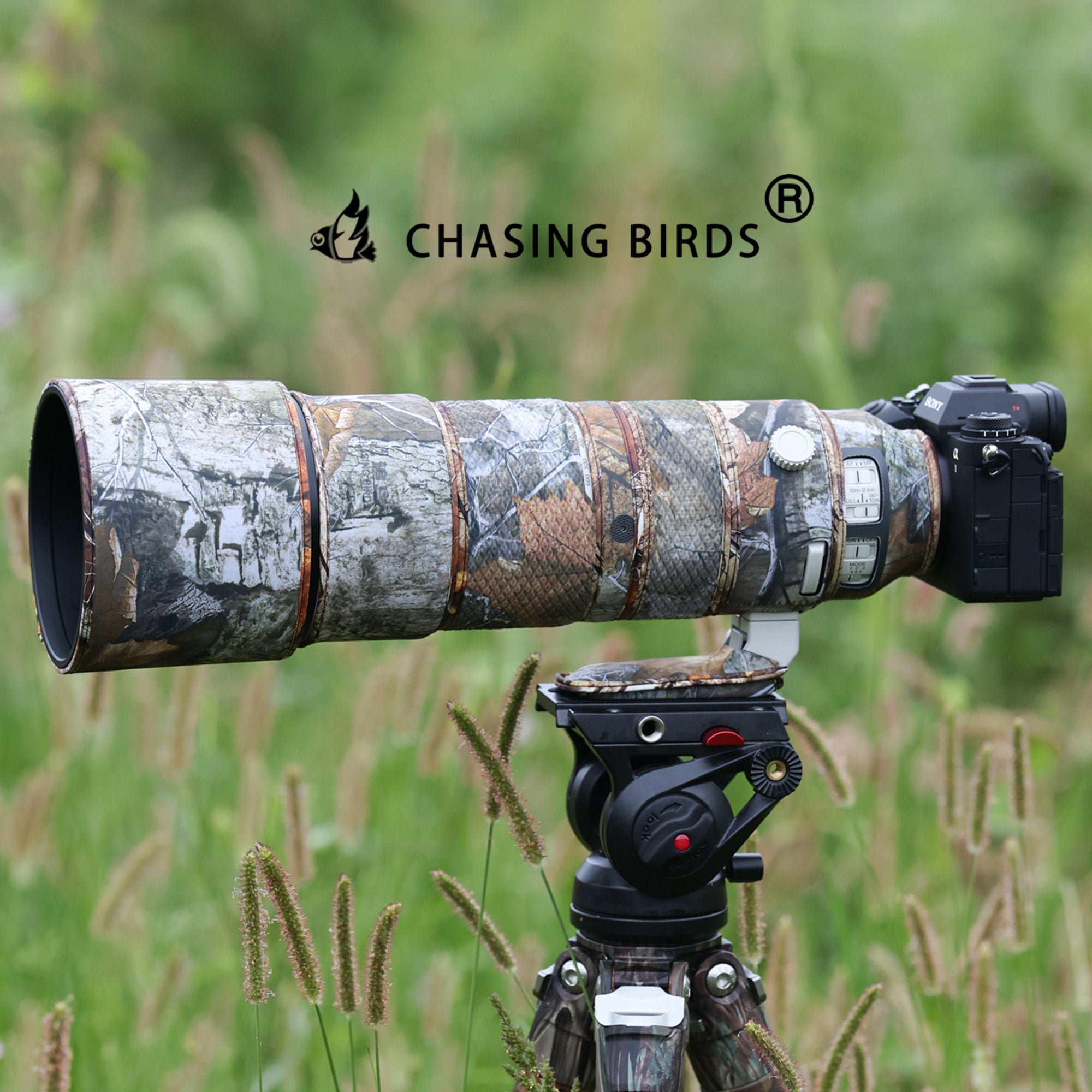CHASING BIRDS Lens Camouflage Waterproof Coat for SONY FE 200-600mm F5.6-6.3 G OSS Rainproof Lens Protective Cover Version IV