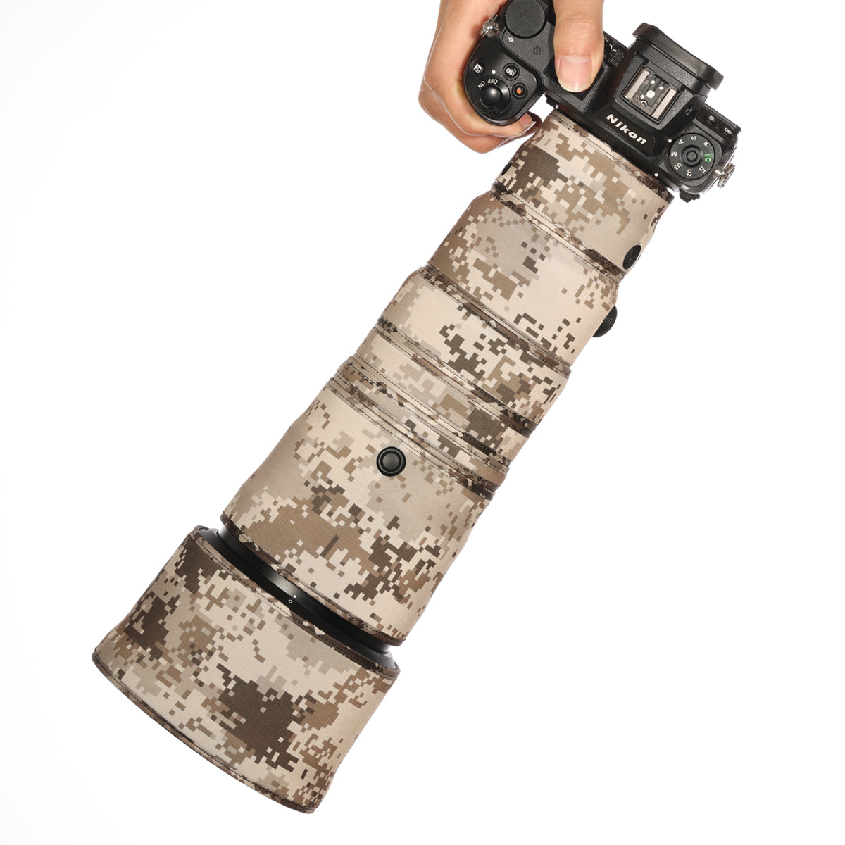 CHASING BIRDS Camouflage Waterproof Lens Coat for Nikon Z 600mm F6.3 VR S Rainproof Lens Protective Cover