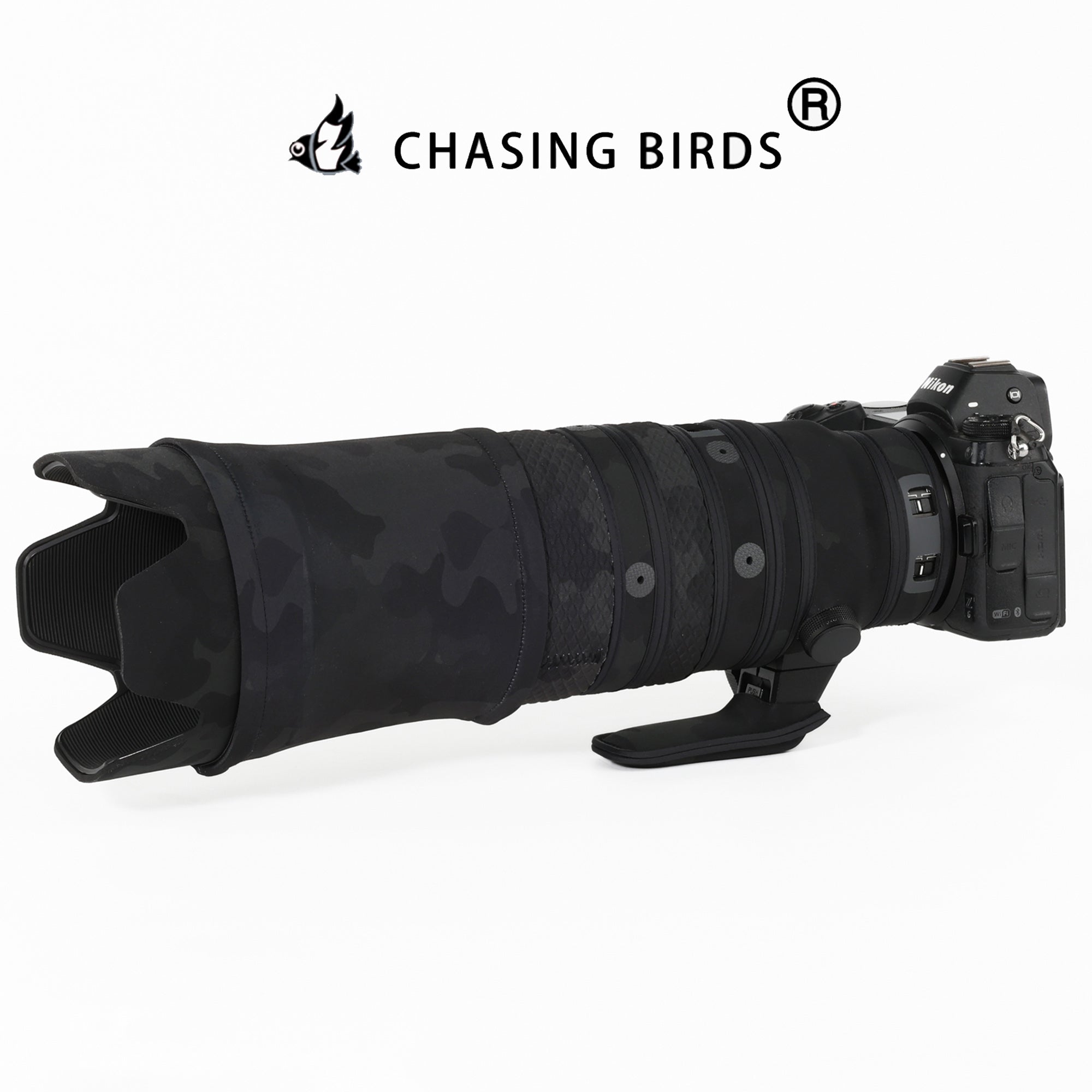 CHASING BIRDS Ver.IV Lens Camouflage Waterproof Coat for NIKON Z 100-400mm F4.5-5.6 VR S Rainproof Lens Protective Cover